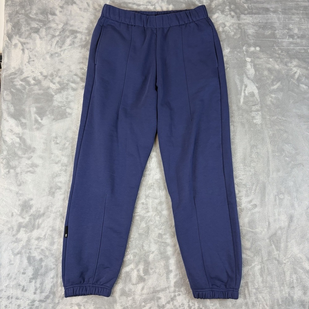 On Cloud Club Pant Mens Medium Blue Baggy Joggers Sweats Run On Clouds Fleece